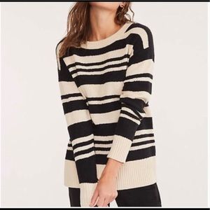 Lou & Gray fuzzline striped sweater